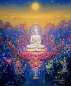 Zeitgenössische Buddha Fantasie 007 CK Buddhismus Ölgemälde
